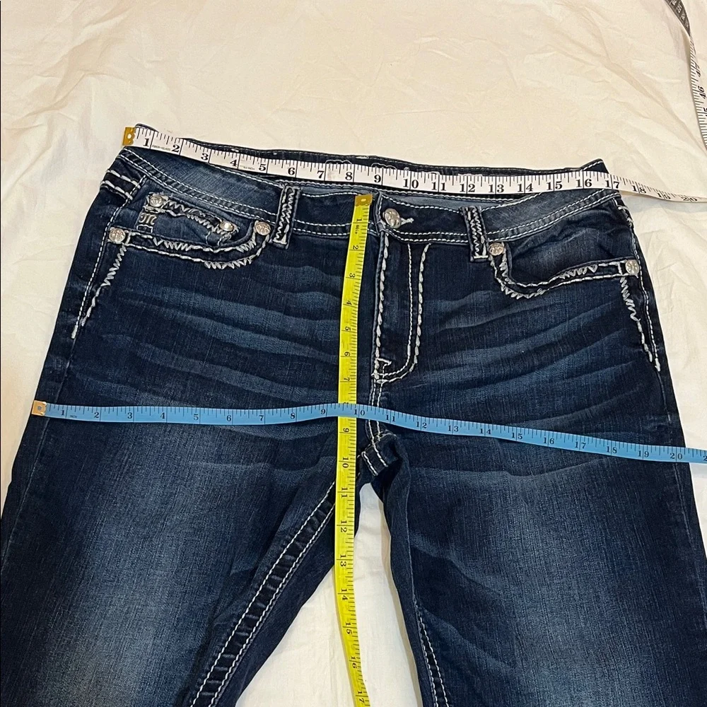 Miss Me Dark Blue Chloe Boot Jeans - Picture 2 of 16